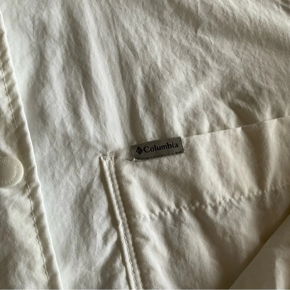 COLUMBIA long sleeve button down white size L - Picture 3 of 9